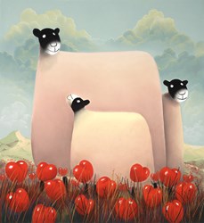 Family by Mackenzie Thorpe - Limited Edition on Paper sized 39x18 inches. Available from Whitewall Galleries